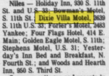 Dixie Villa Motel - Apr 1987 Article